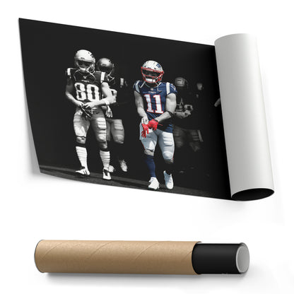 Julian Edelman New England Patriots Canvas Wall Art – NFL Hero Decor