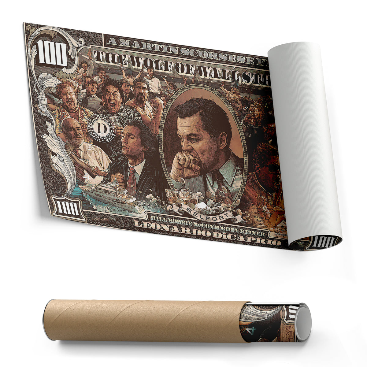 The Wolf of Wall Street Movie Poster – Canvas Wall Art Framed Home Decor
