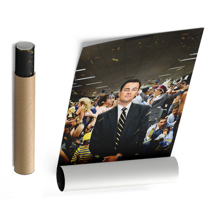 The Wolf of Wall Street - Leonardo DiCaprio After Speech Canvas Wall Art Decor