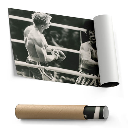 Rocky Balboa vs Ivan Drago Poster – Boxing Movie Canvas Wall Art Decor