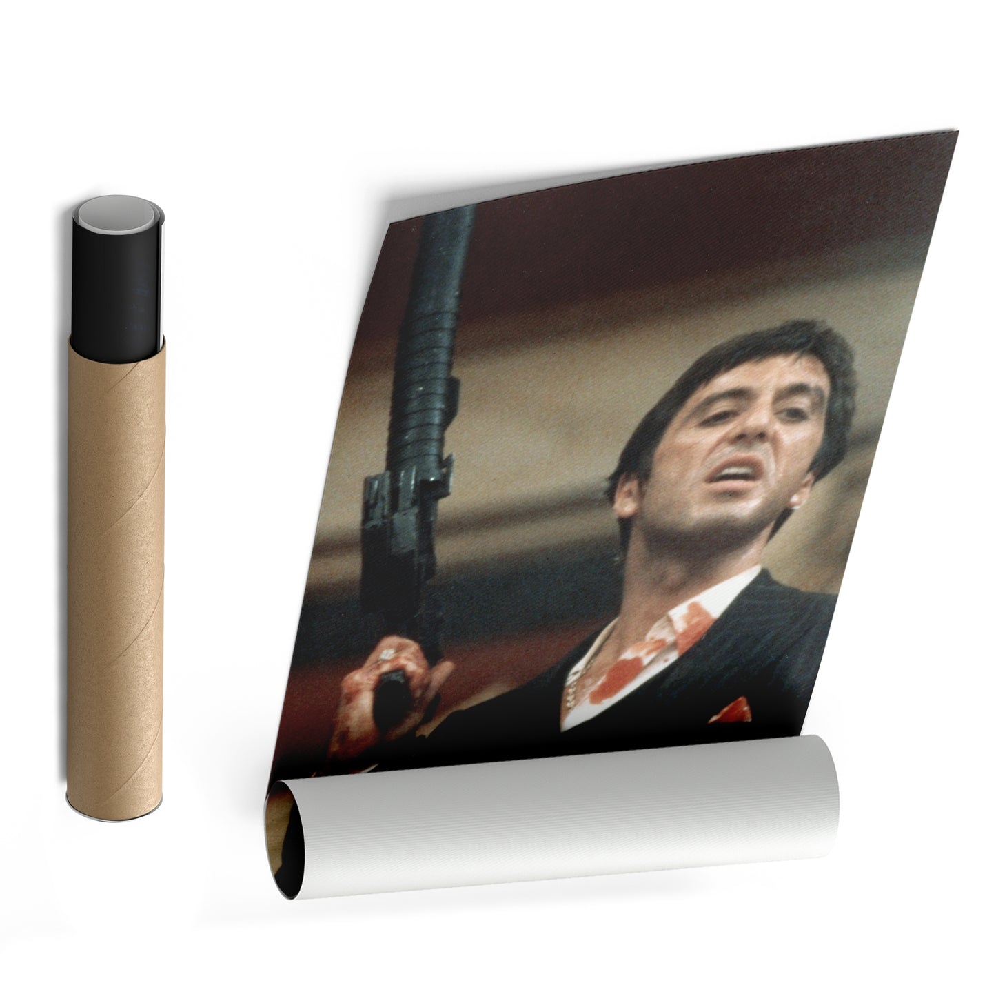 Scarface Poster – Al Pacino with Gun Canvas Wall Art Home Decor