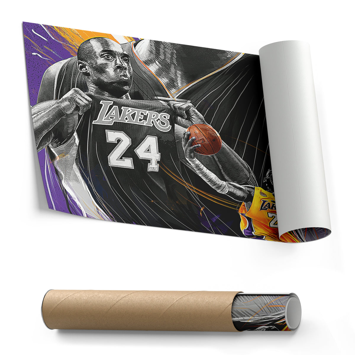 Kobe Bryant Lakers Canvas Wall Art – Mamba Mentality Home Decor