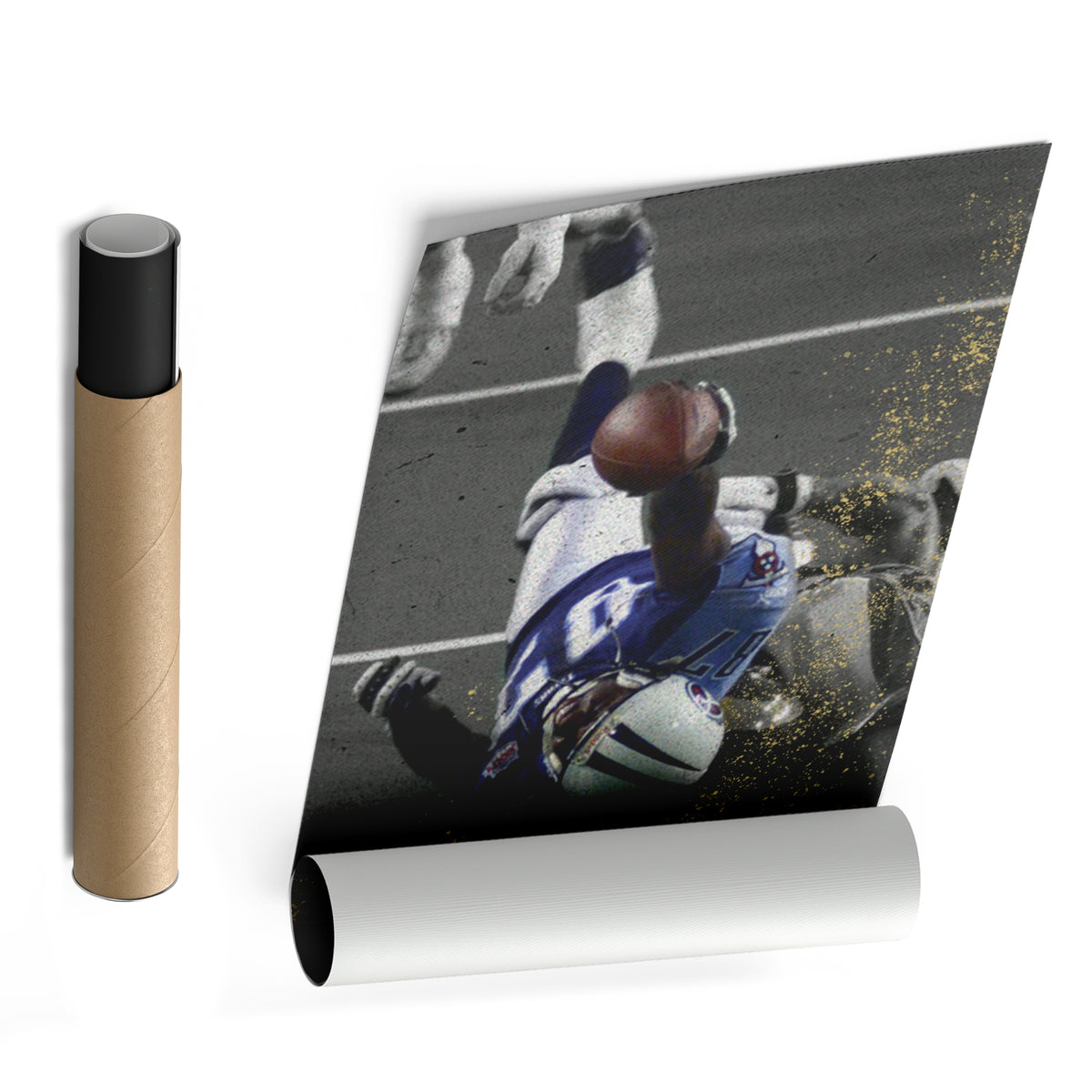 The Tackle Rams vs. Titans Canvas Art - NFL Football Wall Decor Print