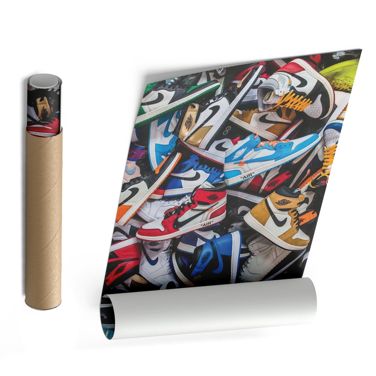 Air Jordan Sneakers Collection Canvas Wall Art Decor - Iconic Sports Sneaker Art