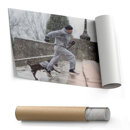 Rocky Balboa Boxing Canvas Wall Art – Legendary Movie Icon Decor