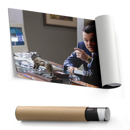 The Wolf of Wall Street Leonardo DiCaprio Movie Canvas Art – Timeless Cinematic Moment Decor