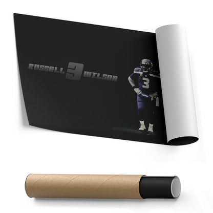 Russell Wilson NFL Canvas Wall Art – Seattle Seahawks Quarterback Decor