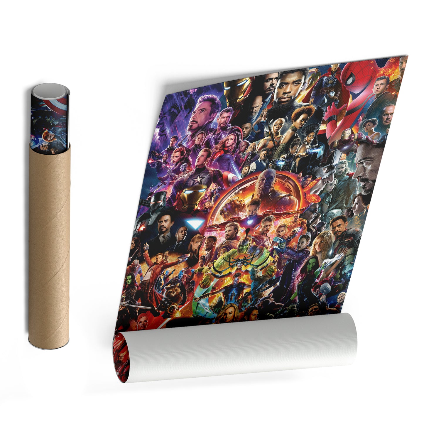 The Avengers Marvel Universe Canvas Art - Superhero Wall Decor Print