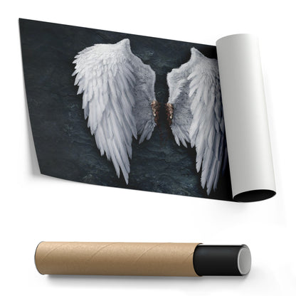 Banksy Angel White Wings Canvas Wall Art – Iconic Urban Art Print